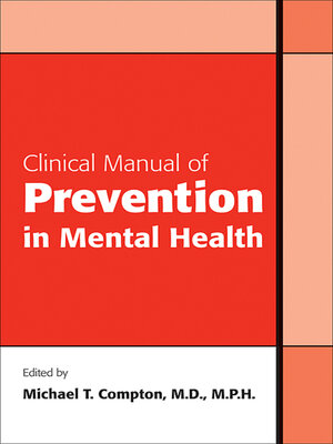 cover image of Clinical Manual of Prevention in Mental Health